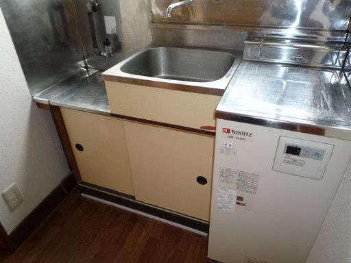 【キッチン】　1口ガスコンロ設置可能なキッチンです！