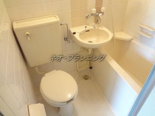 【バス】　洗面台付のバスルーム！