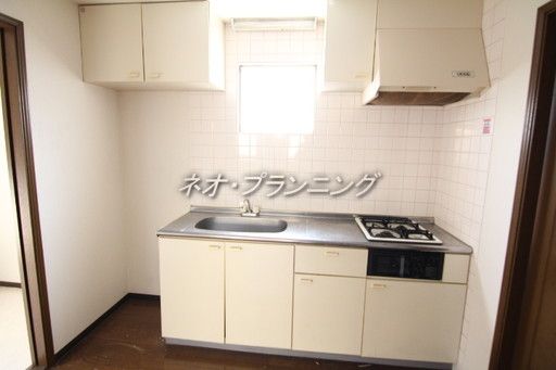 【キッチン】　２口ガスコンロ・グリル付システムキッチン！